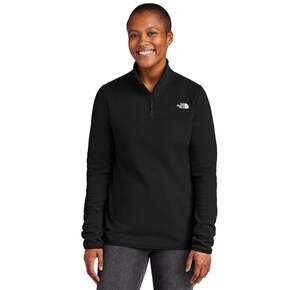 The North Face Women's TKA Glacier 1/4 Zip Fleece in Black